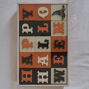 Set of 12 "Happy Halloween" Blocks